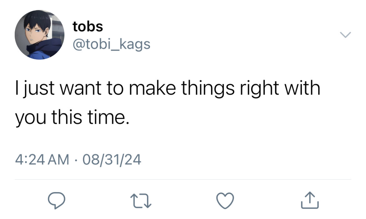 #KUNIKAGE few-twt filo socmed au

Throughout his life, Kunimi harbored a deep dislike for Tobio, believing that the feeling was mutual.

1/18