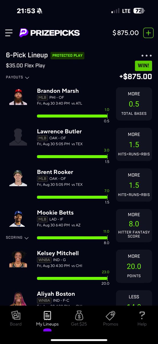 jmp00007's tweet photo. Flex Friday was nice 😮‍💨🙏🏽 #Prizepickmlb #Prizepicks @PrizePicks https://t.co/pD4Ojd3AHC