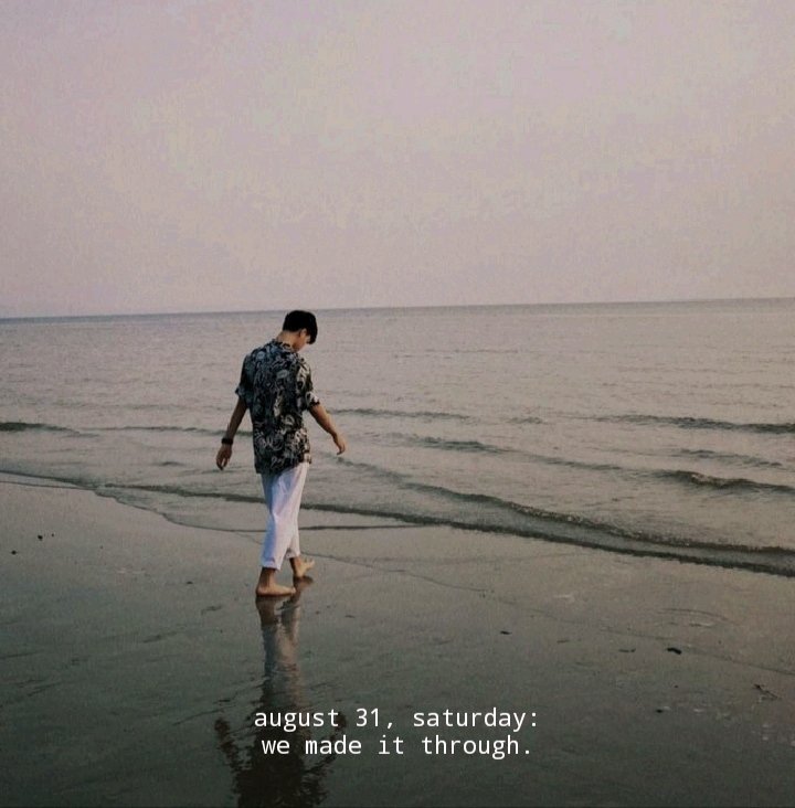 august 31, saturday...