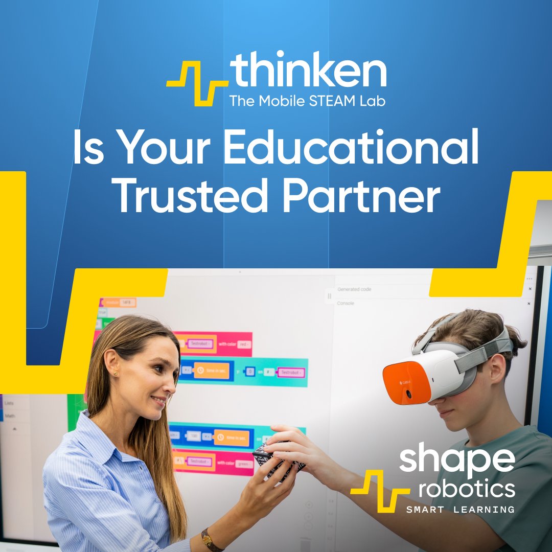 Shape_Robotics's tweet image. 🔵 THINKEN IS INNOVATIVE & UNIQUE
* electrical height adjustment
* presenter accessibility
* temperature control for device safety
* centralized charging
* energy efficiency
* data security
* easy asset management
Bring Thinken to your classroom ➡️hello@shaperobotics.com!