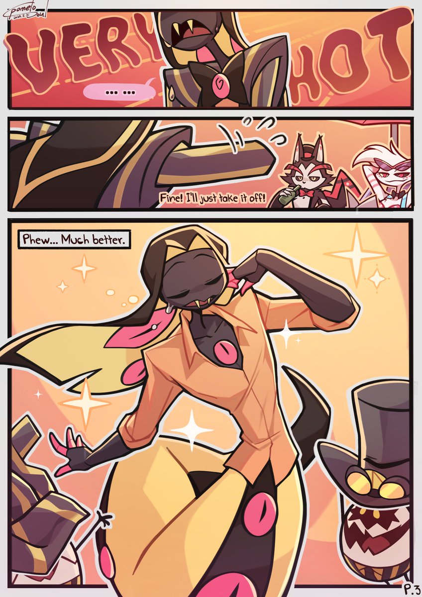 What a Scorching View!☀😋
#HazbinHotel #SirPentious #zestial 