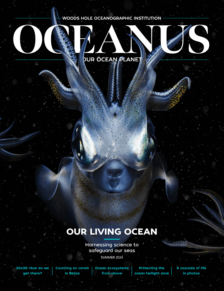 WHOI's tweet photo. 📚 Looking for a stimulating long-weekend read? Whether you're by the water or chillin' in the backyard, immerse yourself in Our Living Ocean with the digital version of #WHOI's flagship magazine, Oceanus.

📲 Dive in: https://t.co/tXsg0c27pu
(It's free!) https://t.co/O5yhhuxHoU