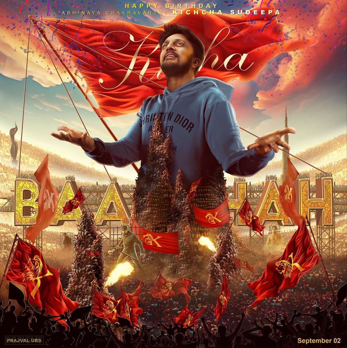 Upendra (@nimmaupendra) on Twitter photo Happy to unveil the b’day CDP of my dear friend baadshah <a href="/KicchaSudeep/">Kichcha Sudeepa</a> !!
Keep inspiring !!
#KingKicchaBdayCDP Happy to unveil the b’day CDP of my dear friend baadshah <a href="/KicchaSudeep/">Kichcha Sudeepa</a> !!
Keep inspiring !!
#KingKicchaBdayCDP