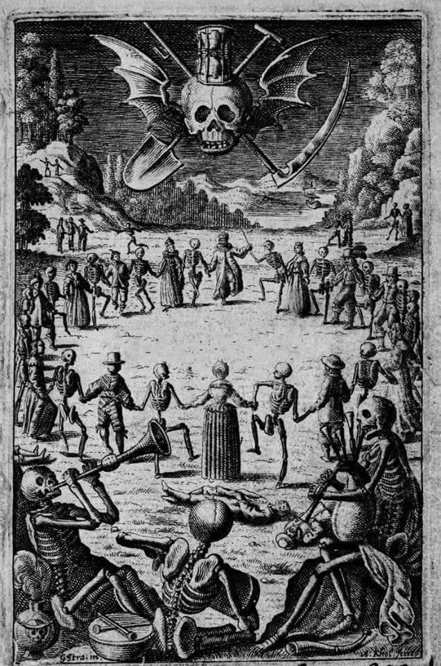 “Danse Macabre” woodcut by Hans Holbein, 1526.