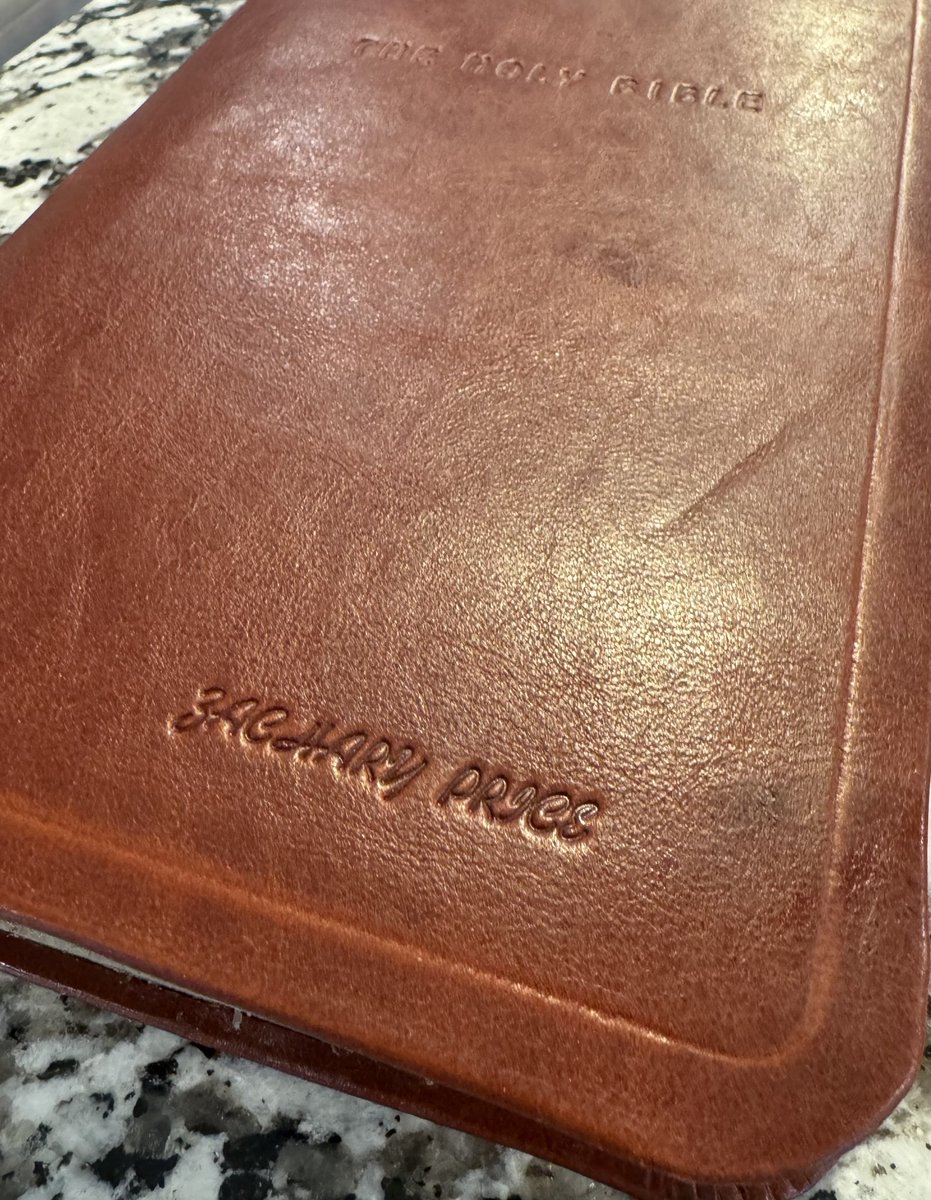 Some leather embossing