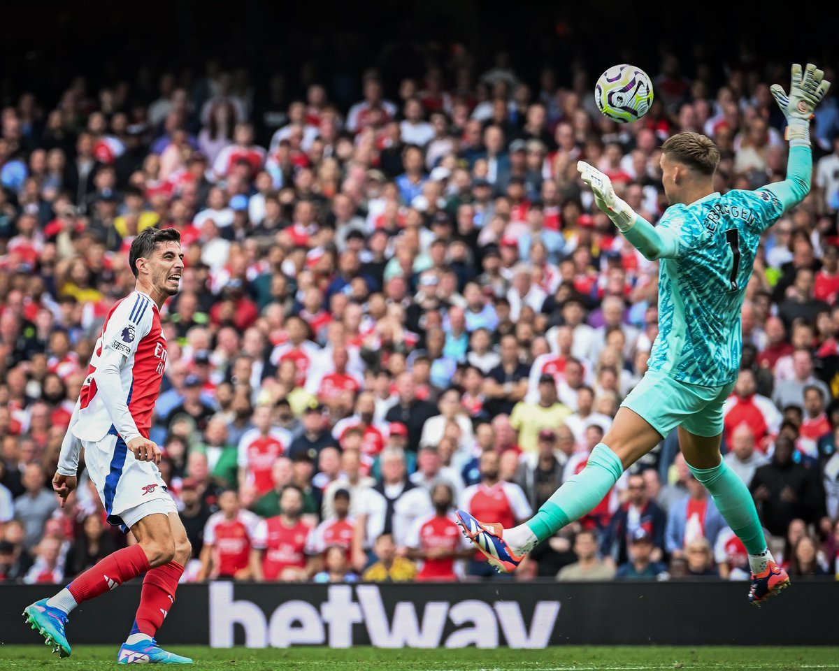 timo_party's tweet photo. He has 10 goal involvements in his last 9 league games at the Emirates https://t.co/PdkfeUUY2S