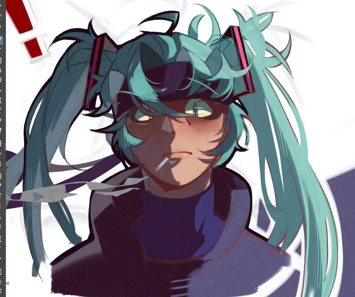 late solid miku doodle for fun #mgs