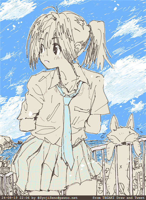 #今月描いた絵を晒そう
・『猫の手はチュール1本』
・「オメー、どう見ても人魚じゃなくヒグマにしか見えねーよ。」
・「どこかから呼ぶ声がする」
・「猫麻呂印のニャボン玉だニャーン♪」
#tegaki_dt