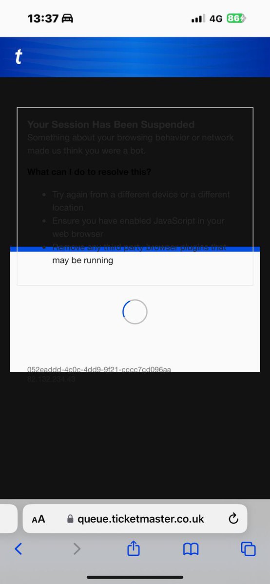 I’m not a BOT but thanks for wasting 5 hours of my life <a href="/TicketmasterUK/">ticketmasteruk</a> <a href="/oasis/">Oasis</a> 🤦‍♀️😭