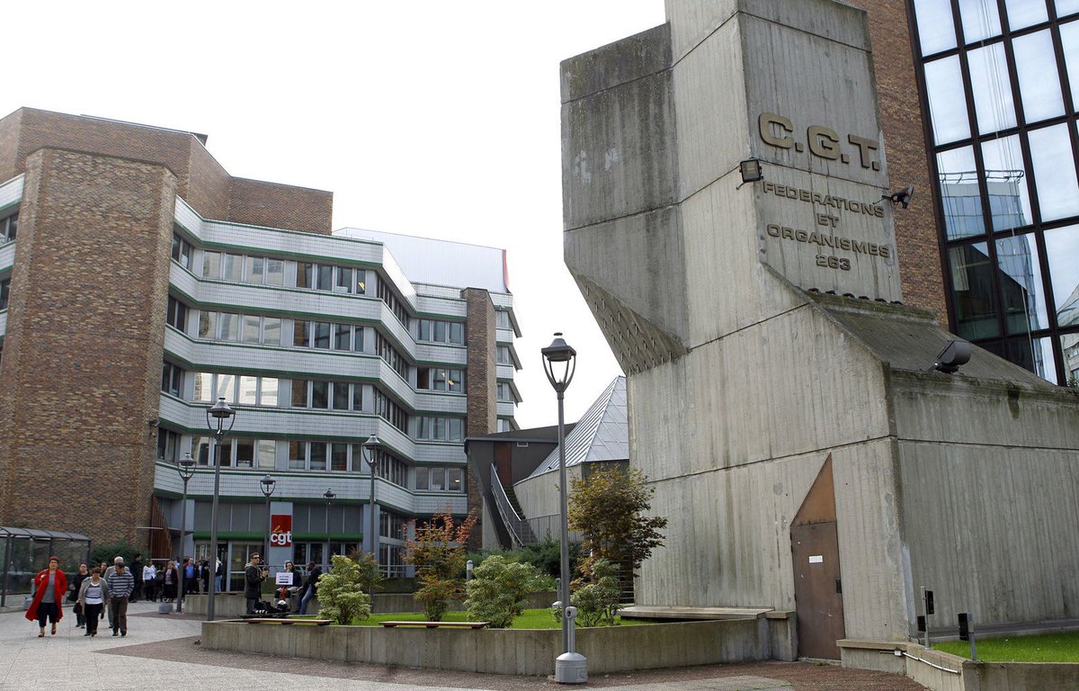 Mhkzo's tweet photo. Thread sur l’architecture du siège de la Confédération Générale du Travail à Montreuil dans lequel nous avons fait le premier jour de notre formation avec @DoctorantCgtSup
.
Il a été inauguré le 4 juin 1982 par Georges Séguy quelques semaines avant la fin de son mandat (1967-82). https://t.co/4FwWt4zKVP
