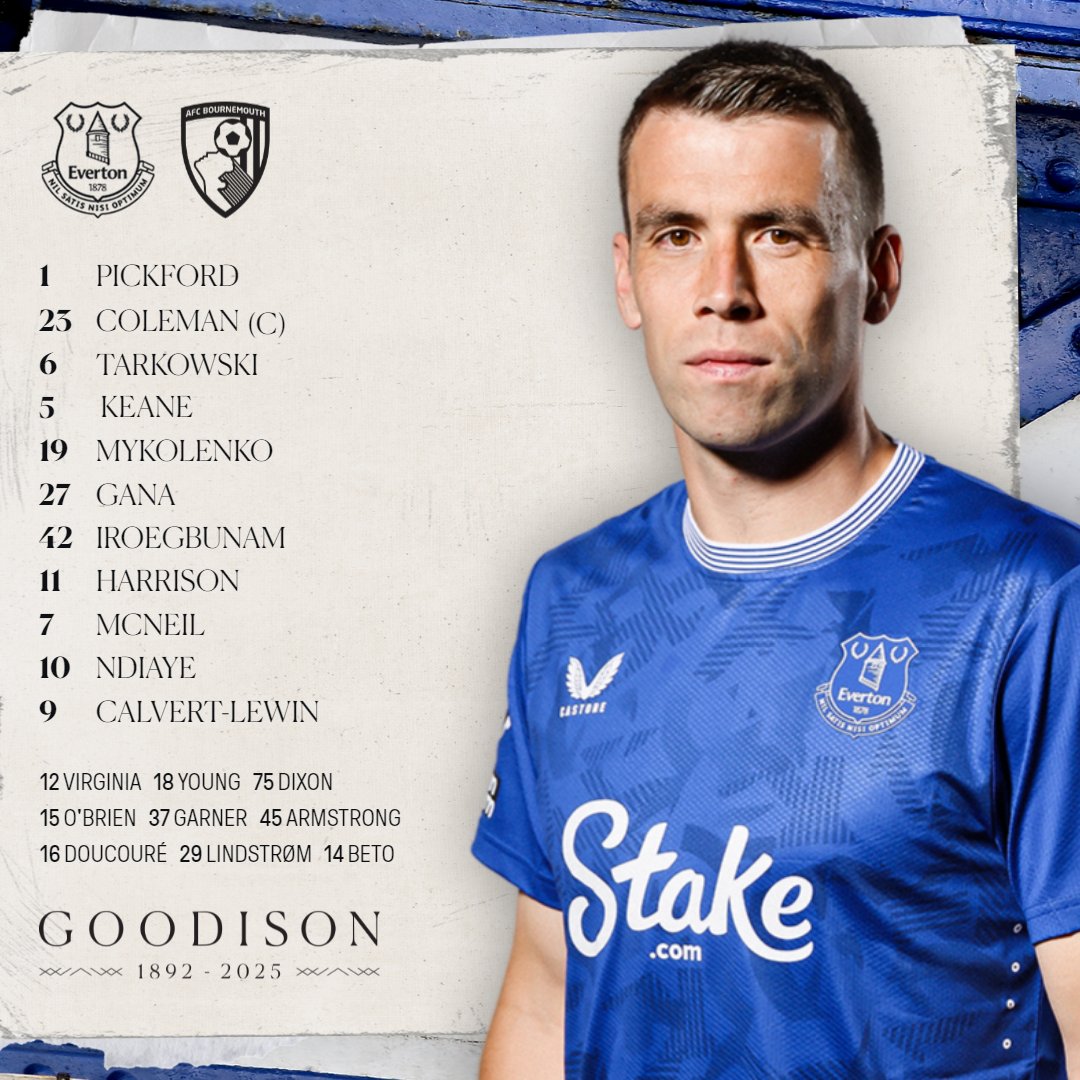 Everton's tweet photo. Our Toffees to face AFC Bournemouth 🔵 https://t.co/yEdnyzcGow