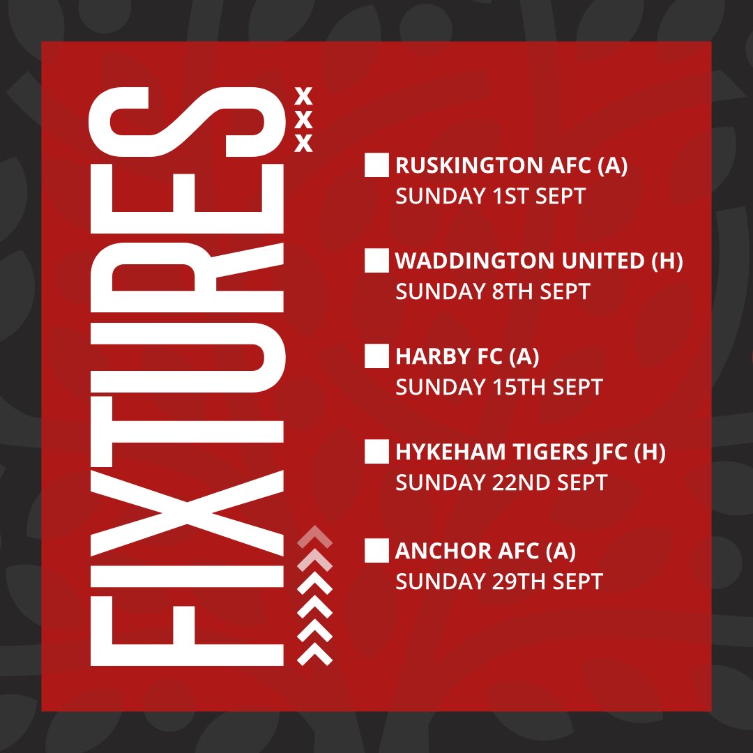 cherrytreefc_'s tweet image. Cherry Tree FC’s inaugural season will be in Division Three in the Lincoln &amp;amp; District Sunday League, here’s a look at our September fixtures 🔴⚫️