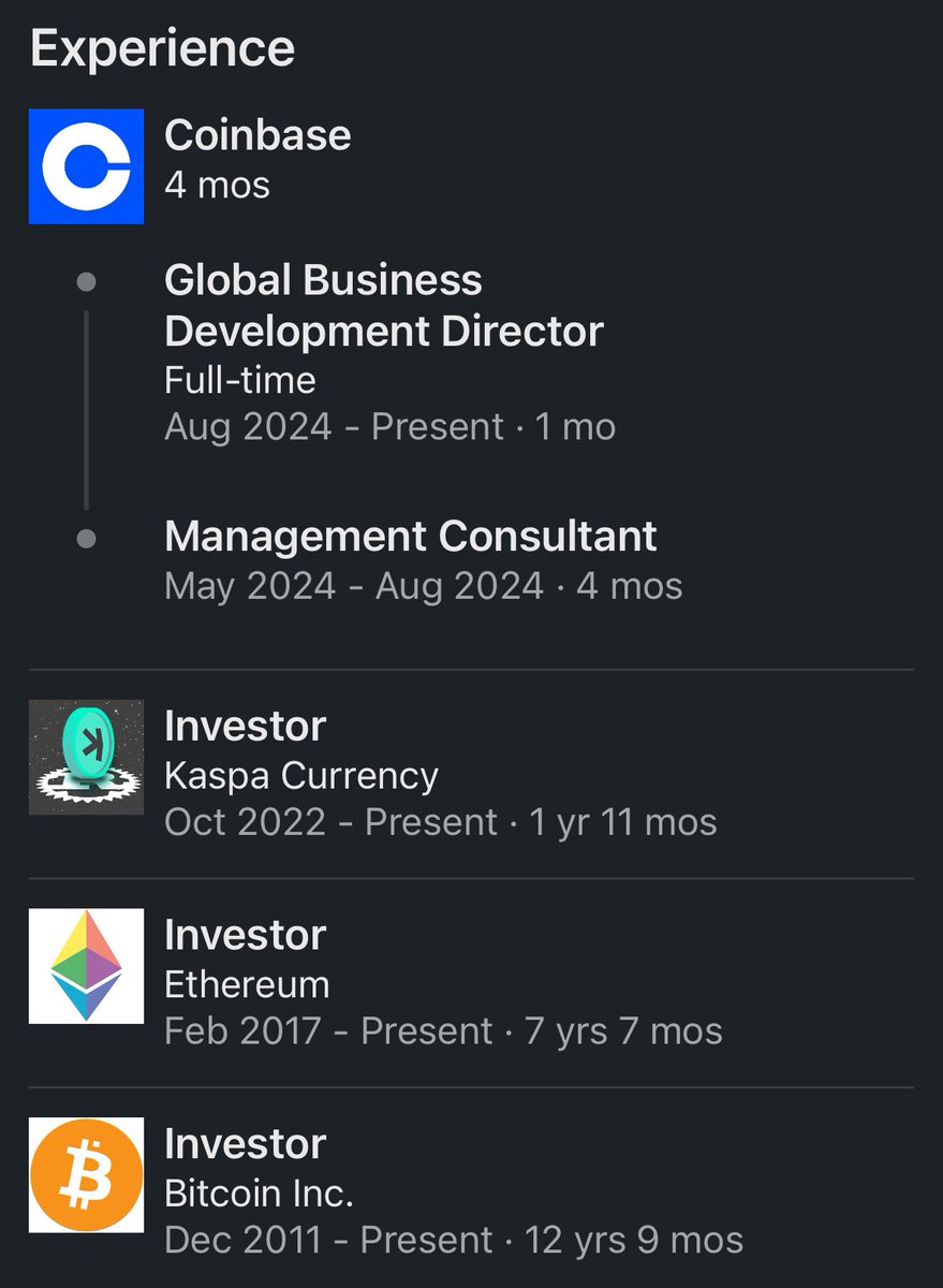cryptogalaxycc's tweet image. Coinbase's business development director is bullish on Kaspa.