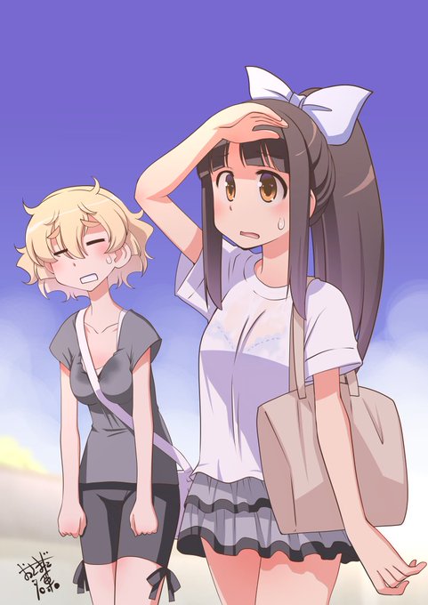 8月のTOPCG更新～
まだまだ暑い!
HPもpixivも更新しました。
FANBOXにはおまけも～
https://t.co/J1QVmQRDr3
https://t.co/nMiyU9XWFw 
https://t.co/zojOX3xKJr 