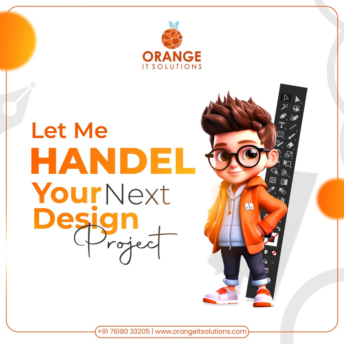 OrangeITSoluti2's tweet image. 🎨 हमारी डिज़ाइन एक्सपर्टीज़ से अपने अगले प्रोजेक्ट को एक नया आयाम दें! 🌟
#DesignExperts #CreativeSolutions #GraphicDesign #WebDesign #BusinessGrowth #OrangeITSolutions #DesigningSuccess #InnovativeDesign #YourVisionOurMission #DesignPerfection