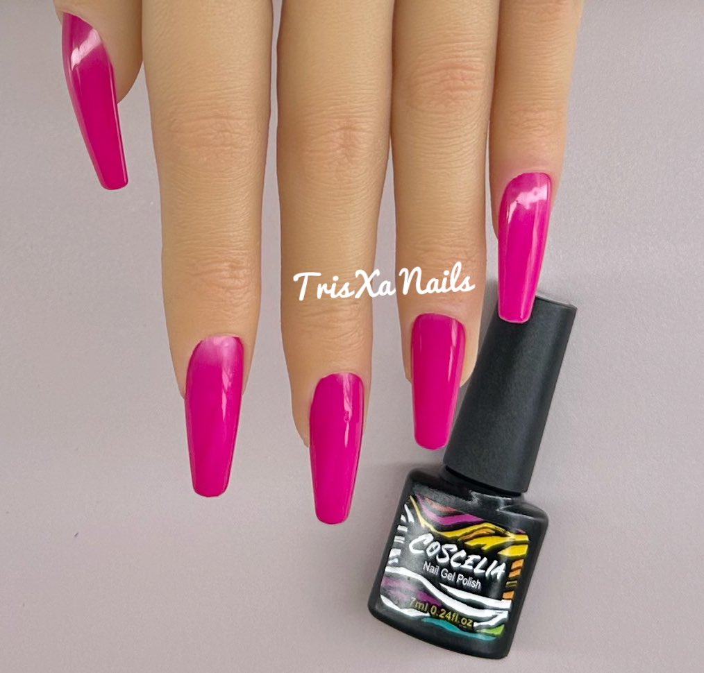tris_xa's tweet photo. Swatch gelnail polish from @coscelia_official  @coscelia_community gel polish #Fh02
Open for product collaboration send me a DM  #swatch #swatchnails #gelpolish #nailgel #nails #nailsart #nailsmagazine #nailsart #trisxanails  #fusia #fusianails #pink #longnails #nailsofinstagram https://t.co/IdmtmVl45m