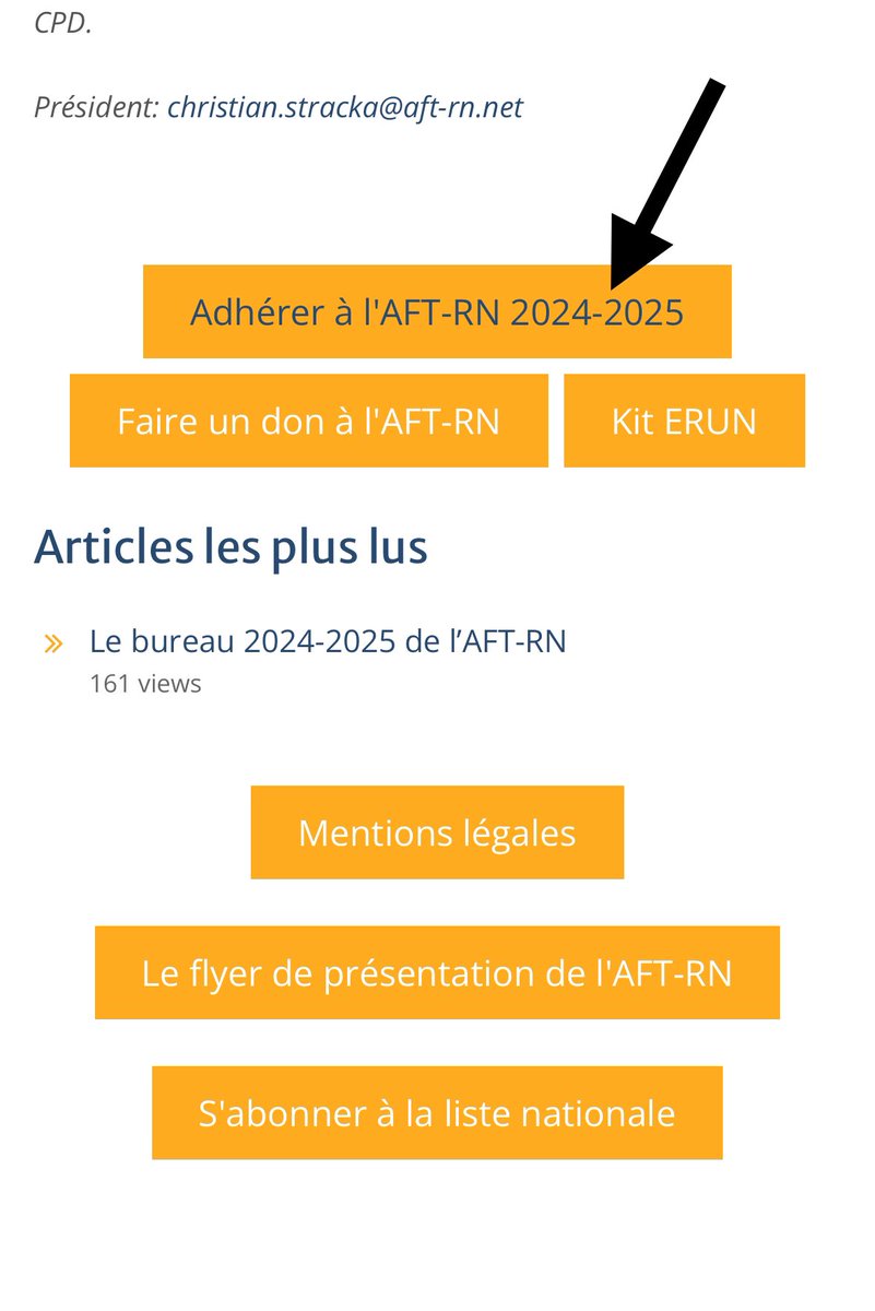 AftrnTice's tweet photo. Le bouton qui permet d’accéder au formulaire d’adhésion pour 2024 2025 est déjà en place, mais il va falloir encore être patient ⏳ https://t.co/TOQ8kWyVVv