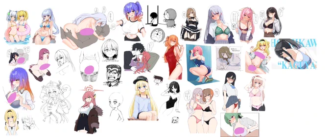 8月分です
キャンバスの端っこまであとちょっと!
#今月描いた絵を晒そう 