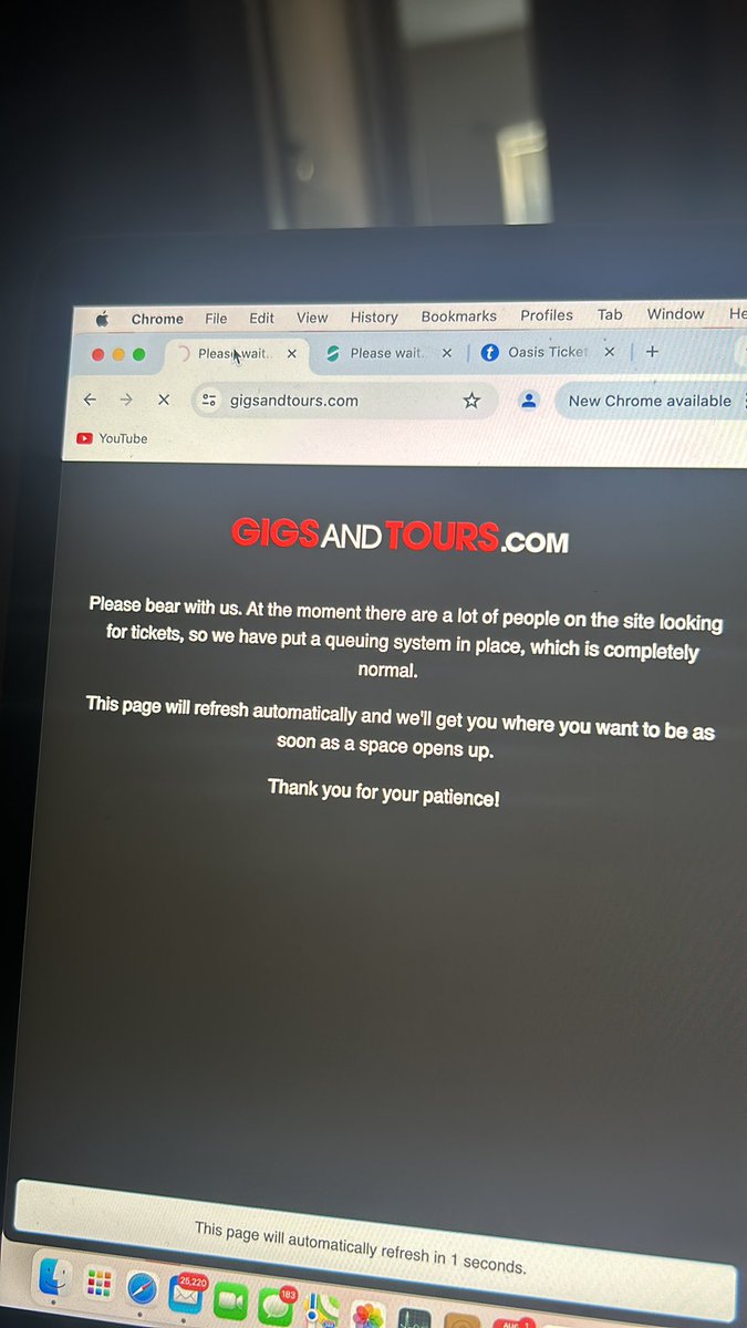 jessscullion's tweet photo. @seetickets @gigsandtours i opened your website at around 8.15am and have seen this message for almost an hour and a half. what is going on? https://t.co/LgF0Bg3GEC
