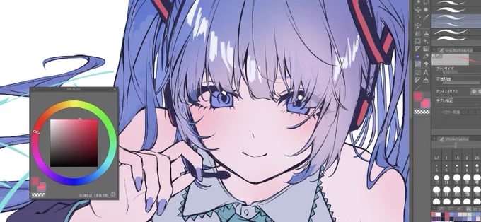 描いてたけど全然間に合ってないヨ#初音ミク生誕祭2024 #初音ミク誕生祭2024 