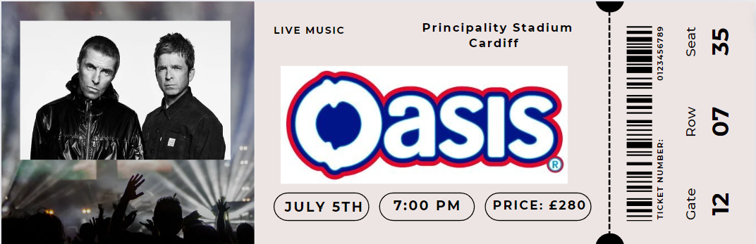 What's all the fuss about ? My mate Dave got me a ticket just like that ! Only took £250 cash off me too He's a legend. #ticketmaster #oasisreunion #oasis25 #OasisComeback #madforit #manchester #LiamGallagher #NoelGallagher