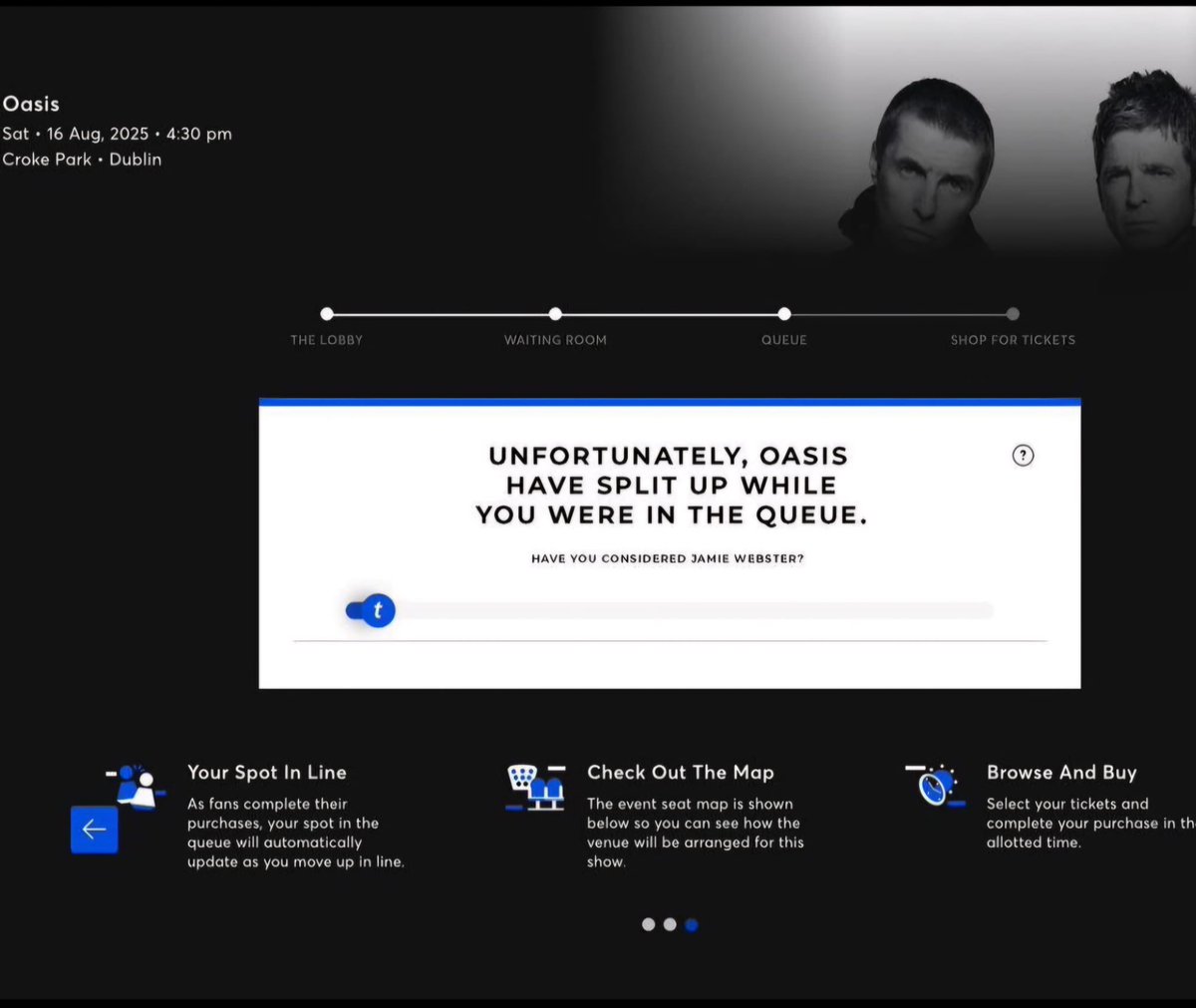 Just my bloody luck #Oasis #Oasis25 #OasisBallot