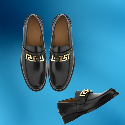 ㅤ

𝐓𝐡𝐞 𝐬𝐥𝐢𝐩-𝐨𝐧 𝐥𝐨𝐚𝐟𝐞𝐫𝐬 with their gold Greca design provided both comfort and style, their glossy heels clicking softly against the floor, adding a final touch of opulence to his ensemble.

ㅤ