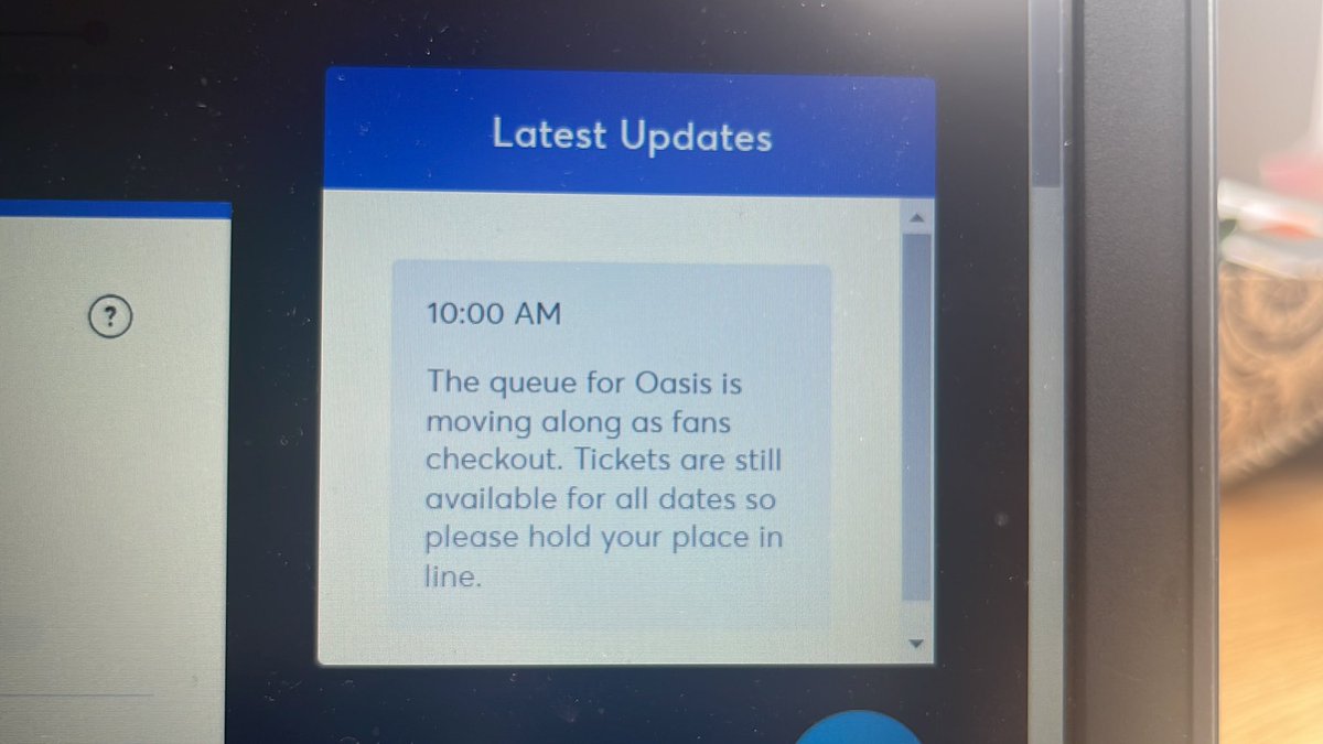 tickets are still available, not sure if i believe this tbh #oasis #ticketmaster