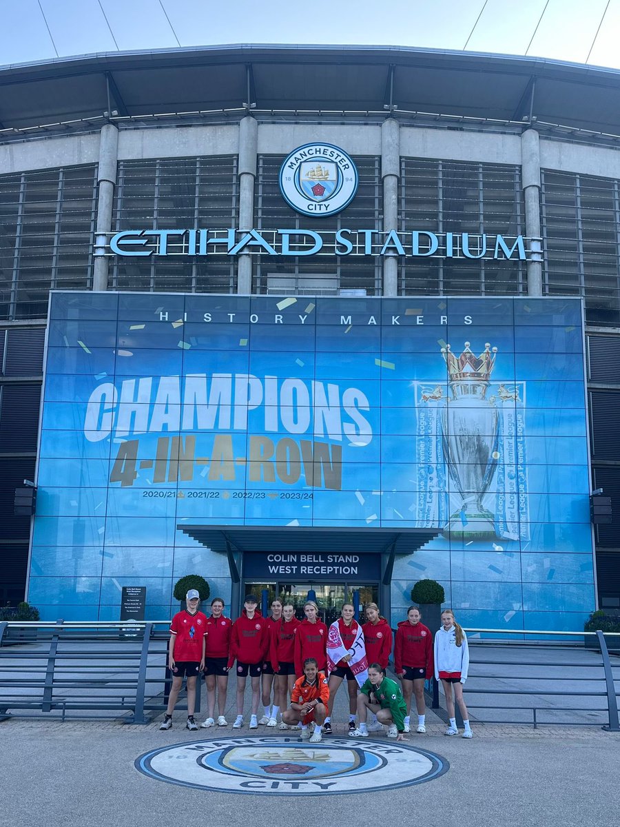 Chats on Tour! 🇾🇪

Our <a href="/ChathamJPLGirls/">Chatham Town FC u14’s JPL Girls 2024/25</a> were invited up to the Etihad ahead of their fixture against <a href="/ManCity/">Manchester City</a> today! 👏

Good luck, girls. 👊