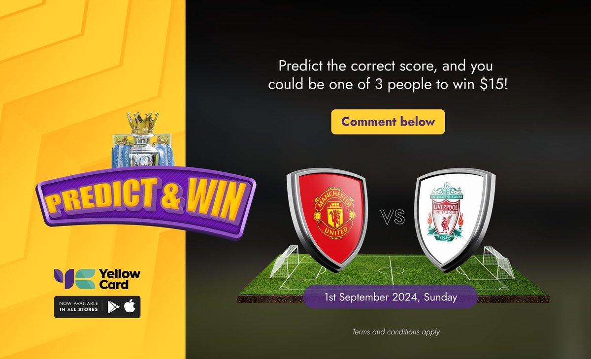 yellowcard_app's tweet photo. ๐ฅ Weekend Spotlight Alert! ๐ฅ
Manchester United vs. Liverpool โฝ๏ธ
Predict the winner in the comments for a chance to win 15 USDT! ๐ค First correct guess wins! ๐ Submit predictions before kickoff. #YCPredictandWin
TnCs apply https://t.co/lwlzorIIiW https://t.co/MNinPPgUoK