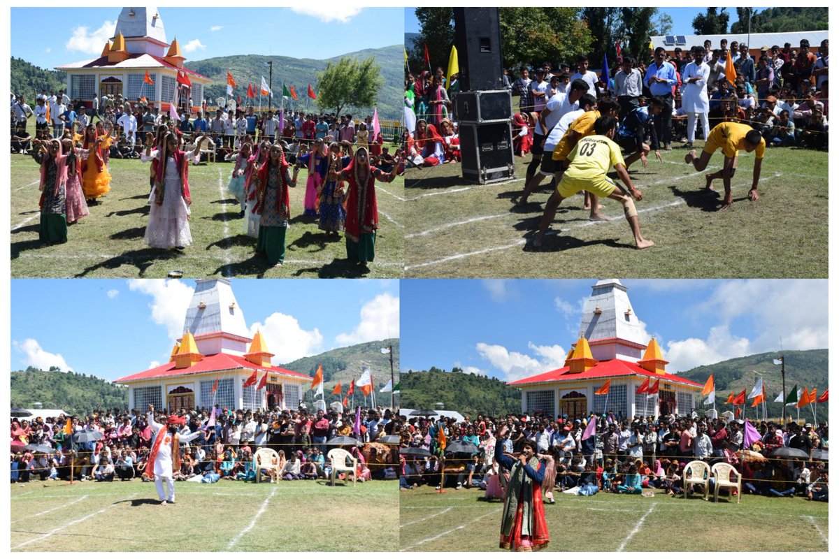 dioudhampur's tweet photo. #SankriDevtaMela
#Day_02 of the Annual Sankri Devta Mela at Village Meer, Block Panchari, witnessed thrilling sports events including Kabaddi competition &amp; vibrant cultural performances, showcasing local talent &amp; rich traditions of the area.
@diprjk 
@rai_saloni https://t.co/voZwmtT7DC
