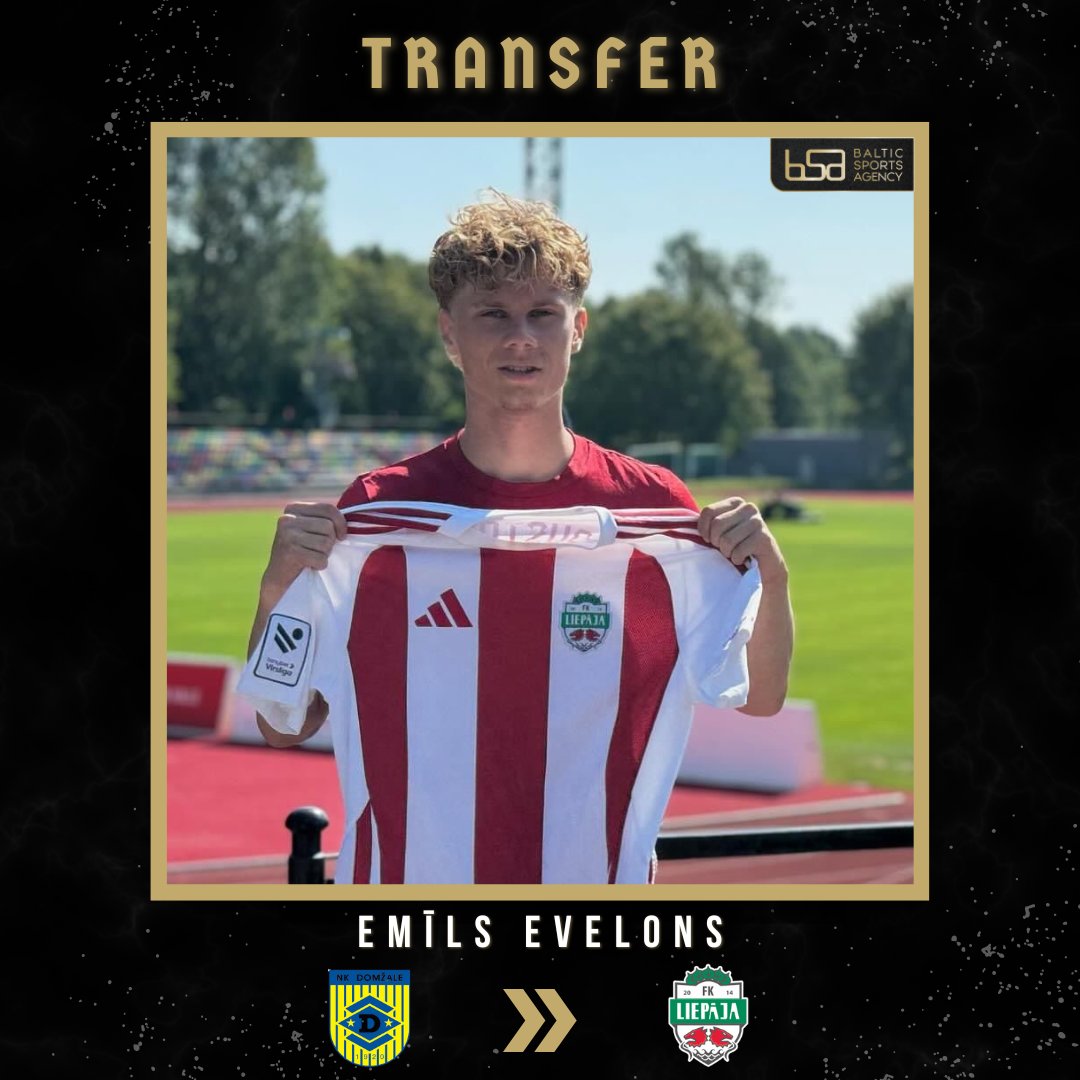 🇱🇻 Emils Evelons after a season in Domzale, Slovenia returns to Latvia and joins the top division club FK Liepaja. The young Latvian striker will represent Liepaja for the next two seasons. Good luck, @e.evelons ! #teamBSA 👊