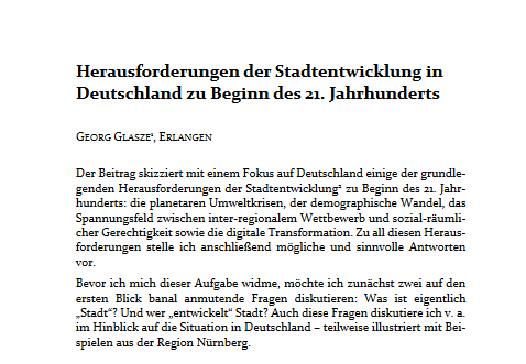"Herausforderungen der #Stadtentwicklung in Deutschland..." - Überblicksbeitrag in den Atzelsberger Gesprächen.

Danke an Matthias Rohe für Einladung und Moderation, an die Vinzl-Stiftung und alle Beteiligten <a href="/UniFAU/">FAU Erlangen-Nbg</a> &amp; <a href="/UB_FAU/">UB Erlangen-Nürnberg</a>!

OpenAccess: open.fau.de/items/915d6940…