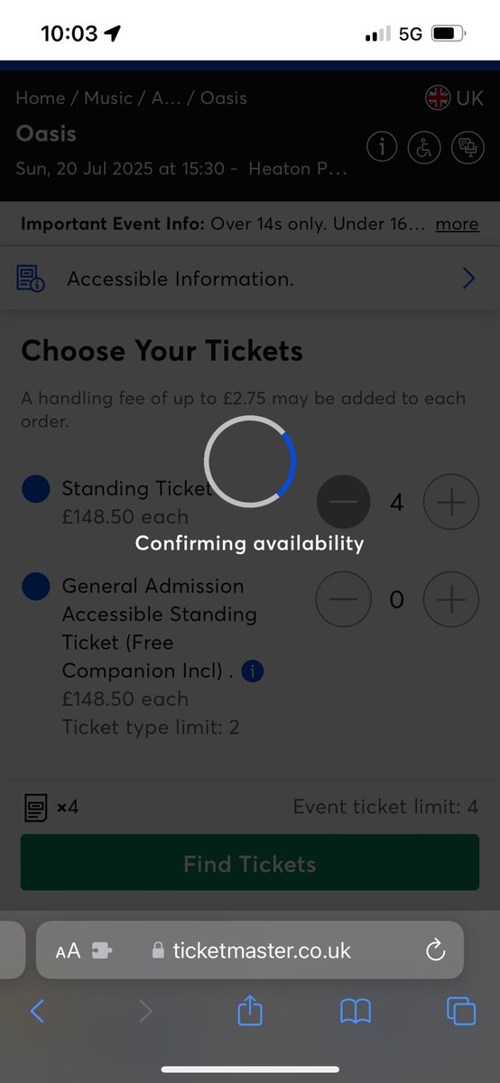 scottgall_'s tweet photo. @TicketmasterUK anything I can do? Had this happen ten times now https://t.co/19EW6gZKKr