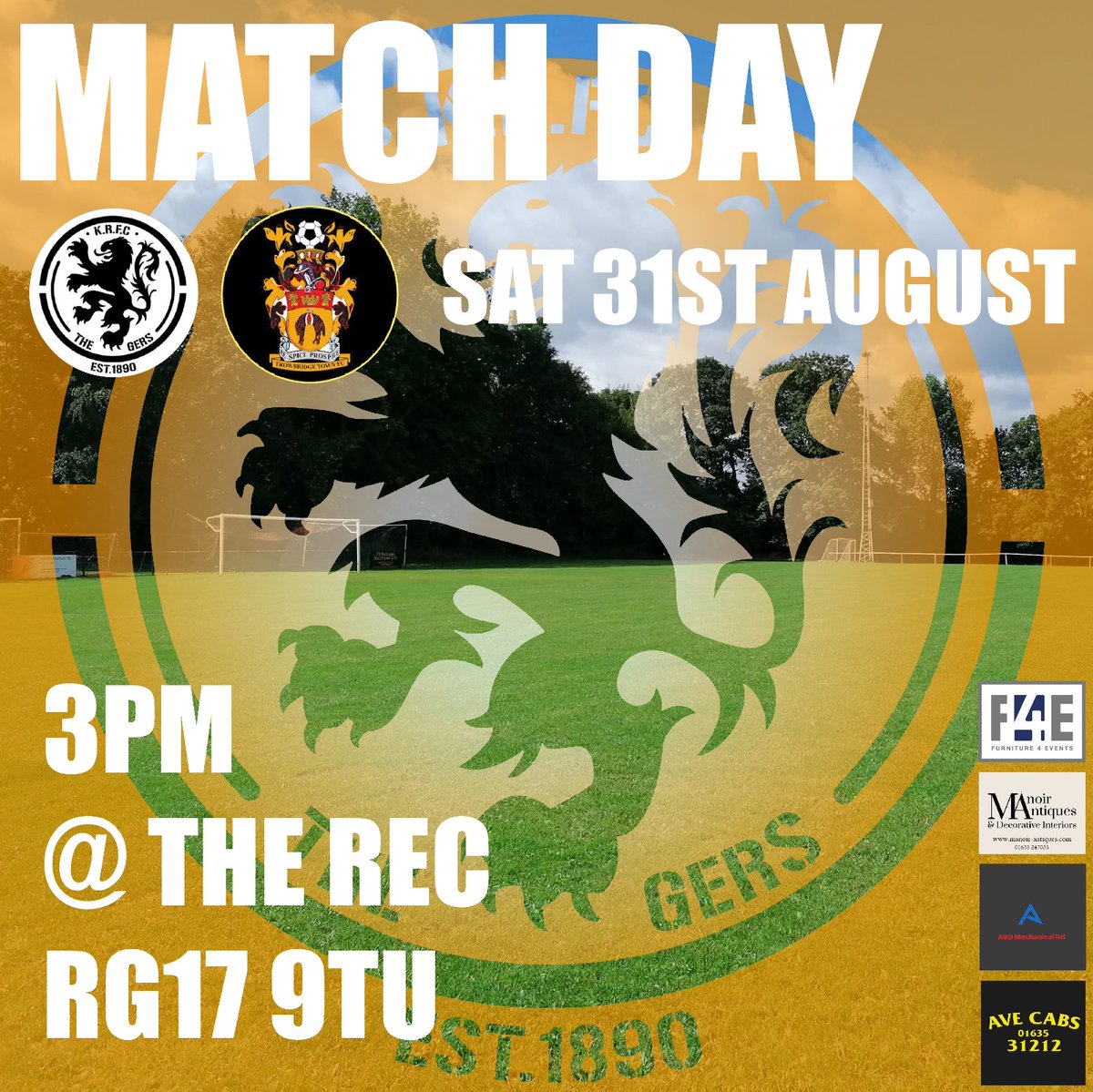 KintburyRangers's tweet photo. The 1st Team face @TrowTownFC at the Rec this afternoon https://t.co/HXQcpasdEv