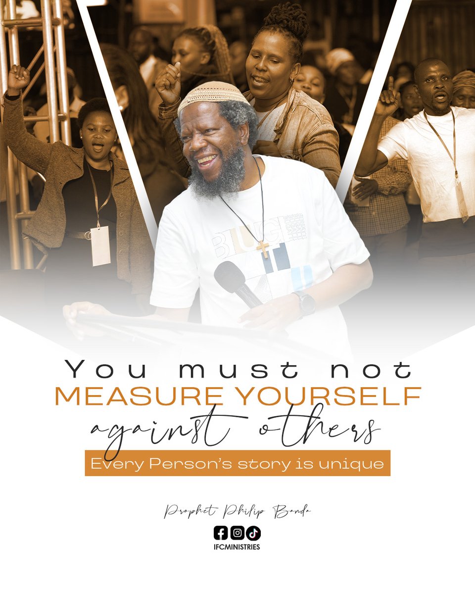 ifcministries's tweet image. Reminder:  You must not measure yourself against others! Every person&apos;s story is unique.

#mystory #iamunique #PlanOfGod #Godisanartist #ProphetPhilipBanda