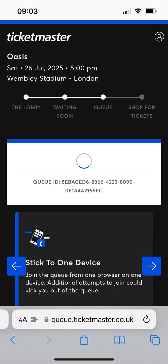 ejm (@ejmor) on Twitter photo Thanks <a href="/TicketmasterUK/">ticketmasteruk</a> started at 26k people in front of me, got down to 11k and your system booted me out. Savage. Thanks <a href="/TicketmasterUK/">ticketmasteruk</a> started at 26k people in front of me, got down to 11k and your system booted me out. Savage.
