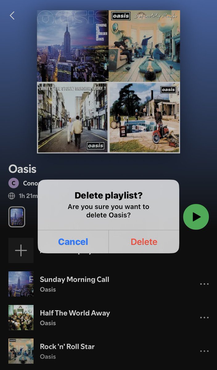 “You ok that you didn’t get Oasis tickets?? “

Me: