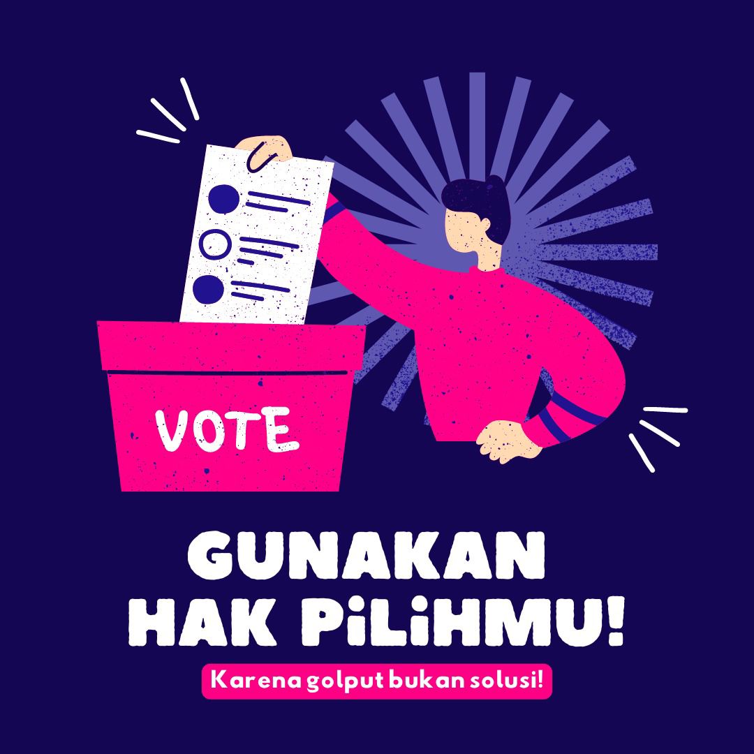 digeft's tweet photo. Tahapan Pilkada 2024 sedang berlangsung. Mari kita sukseskan penyelenggaraan Pilkada 2024 dengan baik. Awasi dan laporkan segala kecurangan.
#dukungpilkada2024
#SukseskanPilkada2024
#awasipilkada2024 #TheGOAT #BINI #MACxBINI #Russian #ItalianGP https://t.co/PKkoT7vrv4