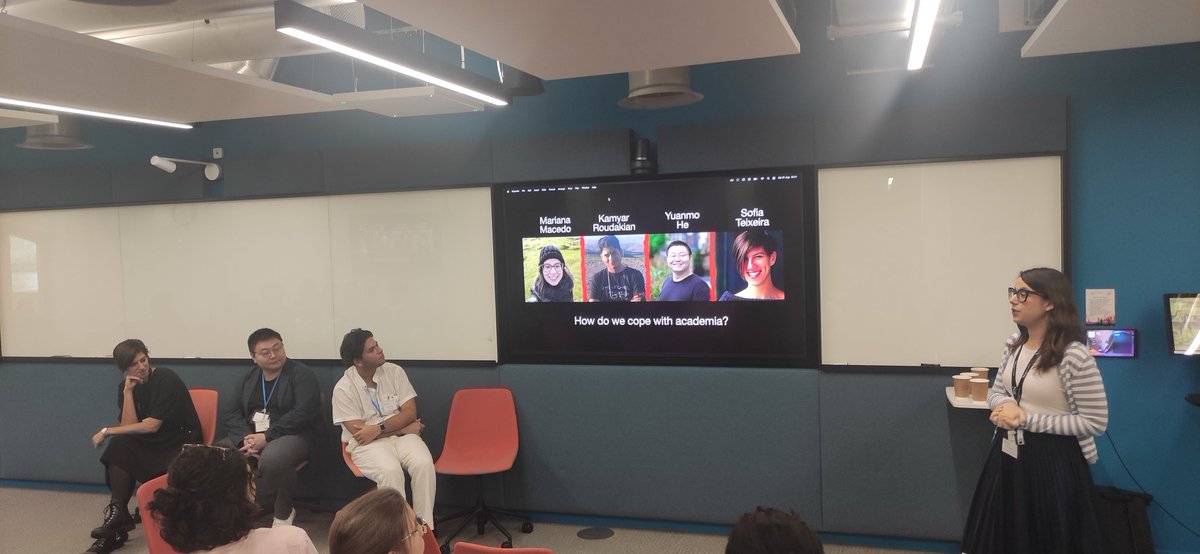 YR_CSS's tweet image. Starting day 2 of the #yrCSSwarmup with a panel about copying with demands of academia. #CCS2024