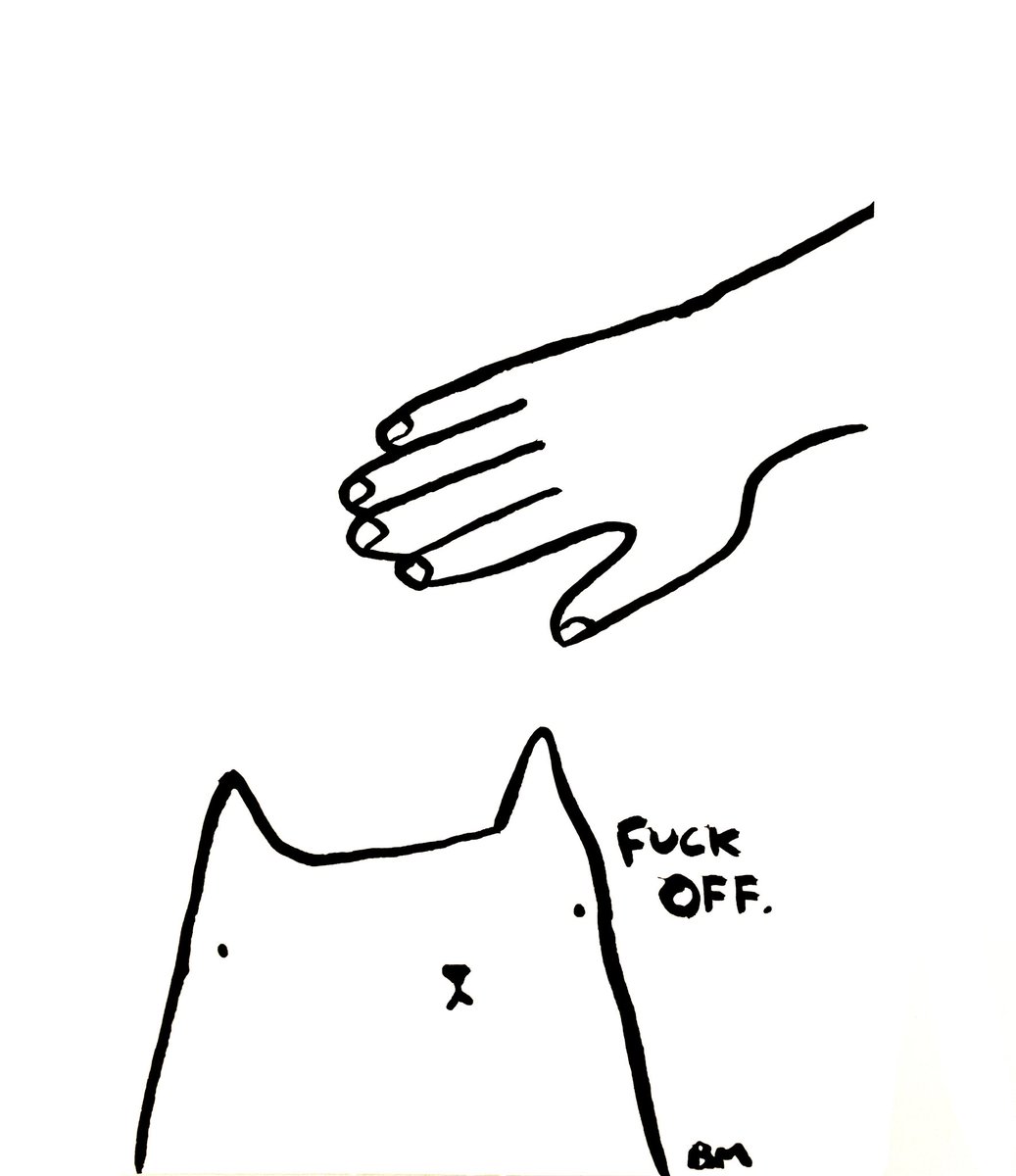 BadlyDrawnBears's tweet photo. An affectionate cat xox https://t.co/7IysMQOjcE
