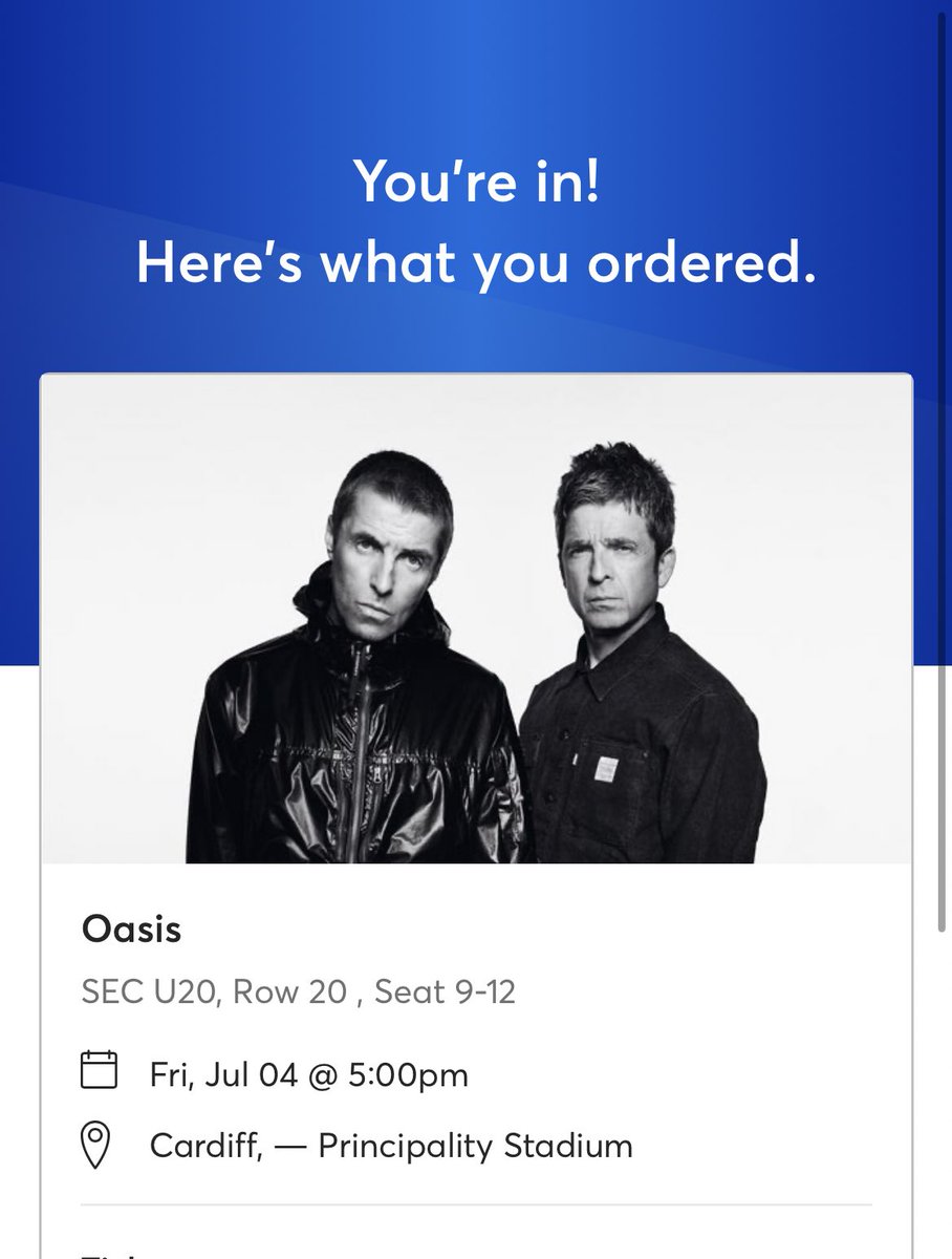 Not sure what all the panic was over getting tickets 🫣🫣 @Chris13916438