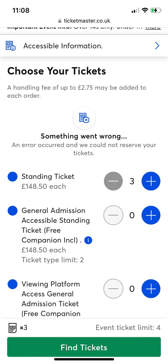Sarah59268571's tweet photo. @LBC I’ve selected tickets and then it keeps giving an error message! https://t.co/LwoCSPOMTz