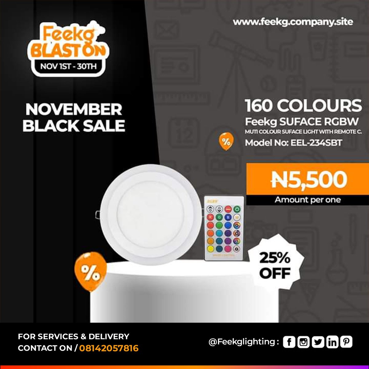 Feekglighting's tweet photo. November black Sales is here again light up on cheap with 25% Off when you purchase any of our lighting fixtures via our official website or local store. for more info please check https://t.co/xe93HCPa1z 
#novembersales #blacksale #supeebright #lighting #fixures #seasom https://t.co/toxL1skoLA