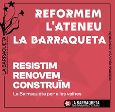 L'Ateneu <a href="/La_Barraqueta/">La Barraqueta</a> de #Gràcia a la recta final de la seva campanya de finançament per renovar el seu local.

Doneu-hi suport, enfortim les institucions populars! ✊🏽⚙️

👉🏽goteo.org/project/reform…

#EnfortimCasalsAteneus