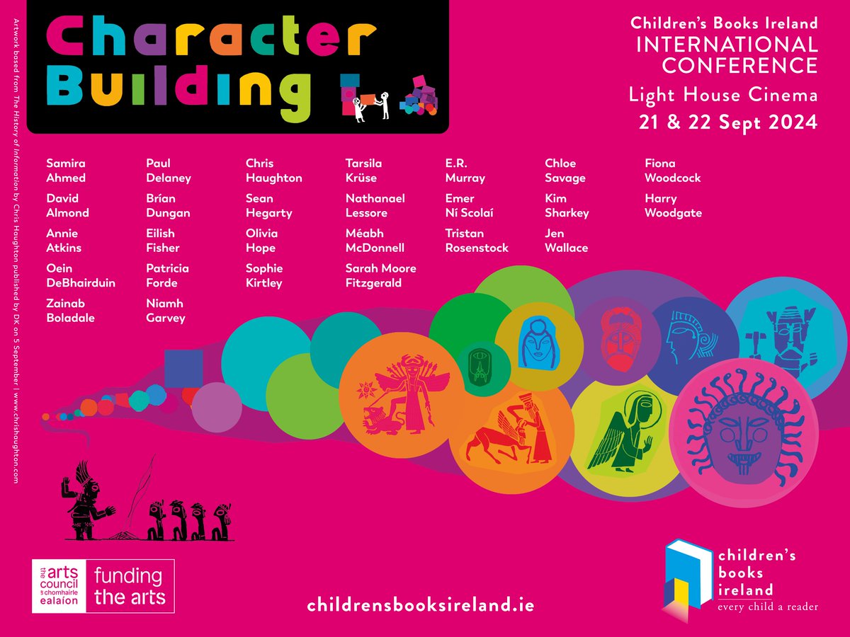 Children's Books Ireland (@kidsbooksirel) on Twitter photo The full line up for the Children’s Books Ireland International Conference 2024 is here! ⭐️
Two days of inspiring talks, memory making, chats, catch-ups and connecting with our children's books community.
Featuring:
@sam_aye_ahm
<a href="/davidjalmond/">David Almond OBE</a>
<a href="/Oeiny/">Oein DeBhairduin ✨</a>
@chrishaughton
Olivia Hope The full line up for the Children’s Books Ireland International Conference 2024 is here! ⭐️
Two days of inspiring talks, memory making, chats, catch-ups and connecting with our children's books community.
Featuring:
@sam_aye_ahm
<a href="/davidjalmond/">David Almond OBE</a>
<a href="/Oeiny/">Oein DeBhairduin ✨</a>
@chrishaughton
Olivia Hope