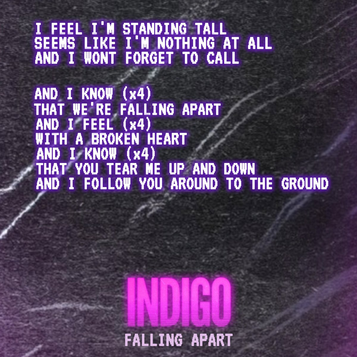 indigosynthwave (@indigosynthwave) on Twitter photo F A L L I N G A P A R T
.
.
<a href="/newretrowave/">NewRetroWave</a>
.
.
#fallingapart #indigo #album #synthwave #iknow #synthpop #synthfam #retro #retrowave #80s F A L L I N G A P A R T
.
.
<a href="/newretrowave/">NewRetroWave</a>
.
.
#fallingapart #indigo #album #synthwave #iknow #synthpop #synthfam #retro #retrowave #80s