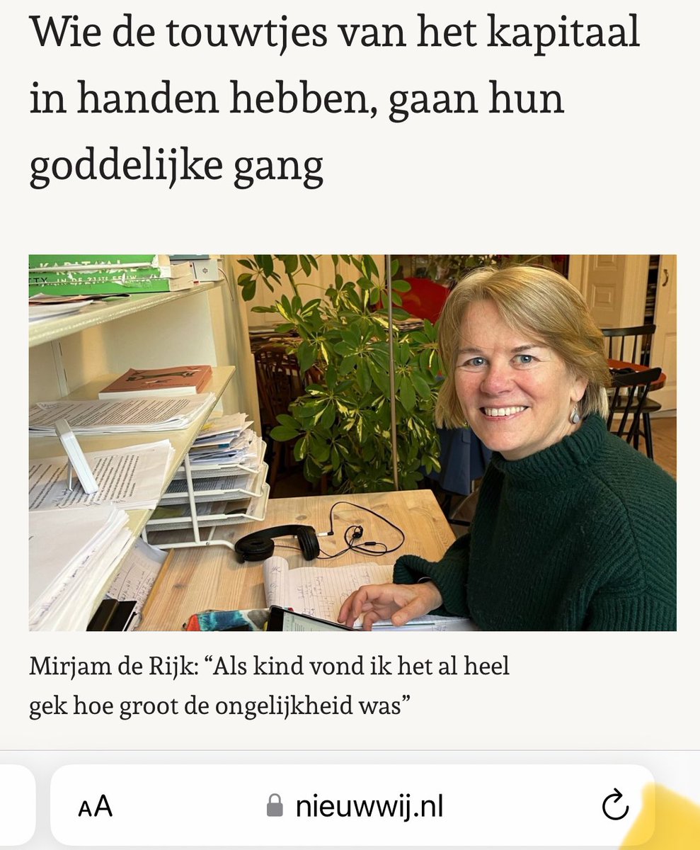 Mini-college kapitalisme &amp; neo-liberalisme <a href="/Mirjam_de_Rijk/">Mirjam de Rijk</a>: “De kern van het hyperkapitalisme is de opeenstapeling van kapitaal bij een klein aantal eigenaren, die hun macht inzetten om nóg meer kapitaal te vergaren. Eigenlijk best ouderwets: macht uitoefenen met je bezittingen.”