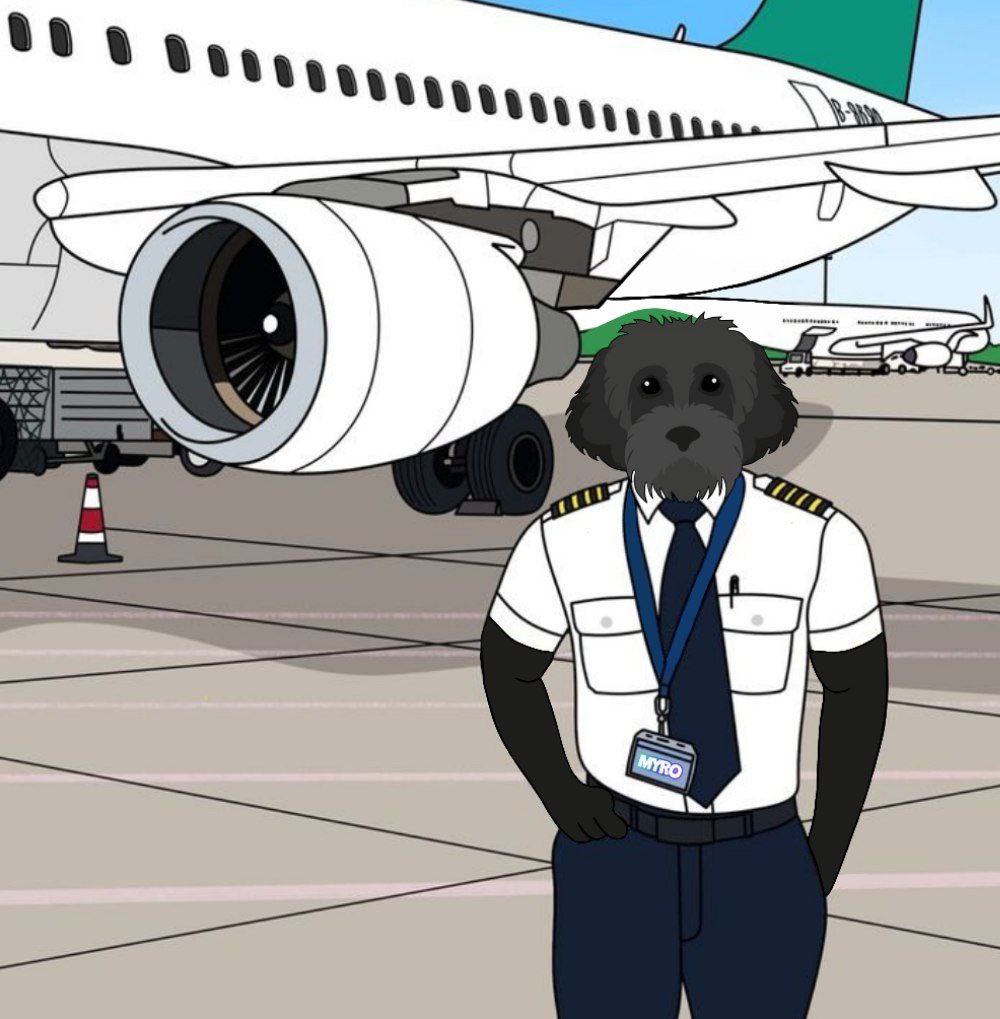 Preparing for takeoff 🛫🐕‍🦺