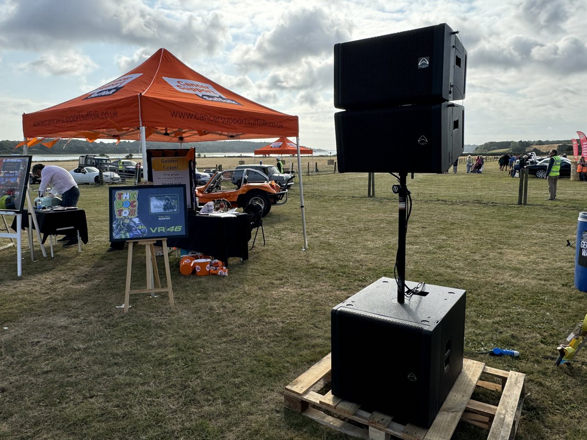 Sound4ProAudio's tweet image. Using the latest @WharfedalePro WLA active speakers proved to be a great choice last weekend at the @CSSuffolk car rally… Many compliments from the attendees of the event… Get in touch with us for more info on @WharfedalePro equipment…